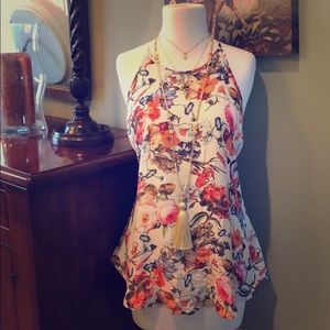 Tolani silk floral top